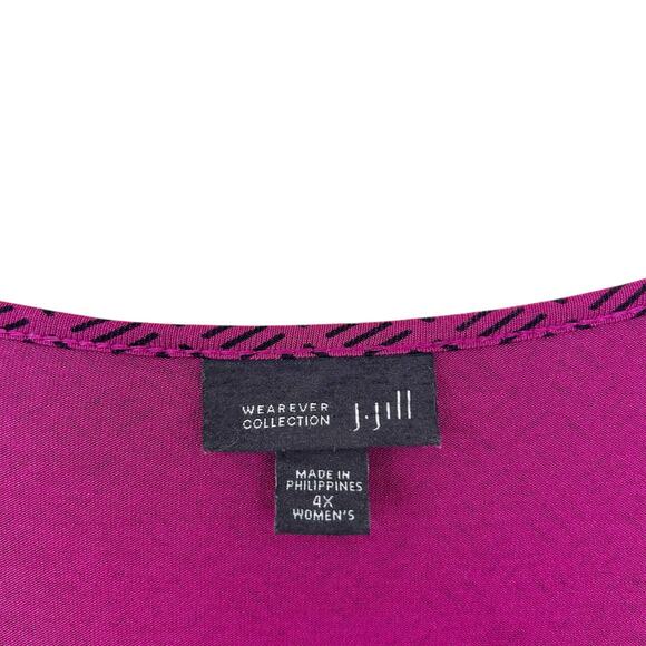 J. Jill Wearever Collection 3/4 Sleeve Tunic Shirt Sz 4X - Picture 2 of 4